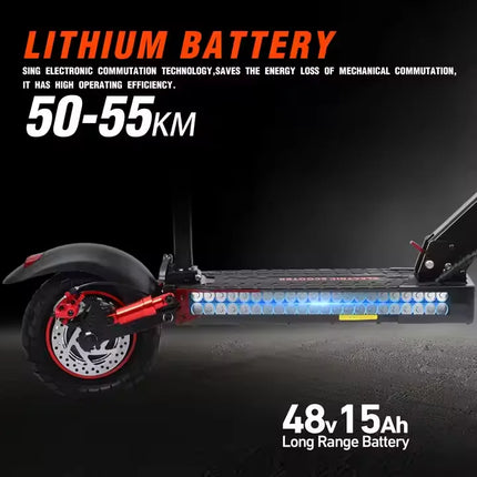 Long Range 50-55km 800W Electric Scooter J-01 with Seat 800w 48v 10 Inch