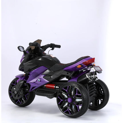 Battery Powered Scooter 3-Wheels 12 V Kids Ride on Scooter Training Wheels/manual Throttle/ Drive by Hand