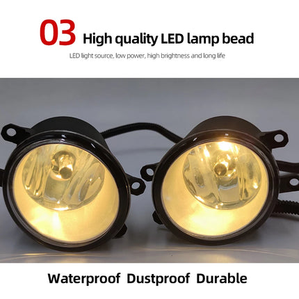 1 Set For Toyota Corolla 2008 2009 2010 Led Fog Lights Fog Lamp Assembly Fog Light Cover Grill Headlight Foglights Frame Frames