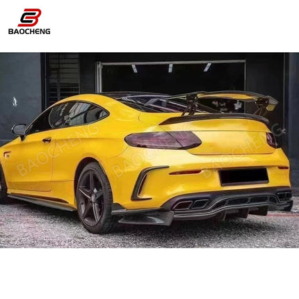 Carbon Fiber for Mercedes-Benz W205 C63 2015-2017 High Quality Rear Bumper Diffuser Car Parts Accessories