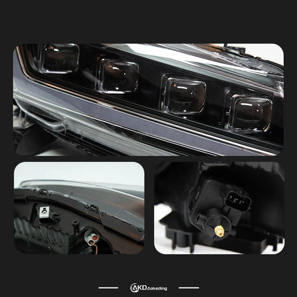 Honda Accord LED Headlight 2008-2013 Headlights Accord DRL Turn Signal High Beam Angel Eye Accessories