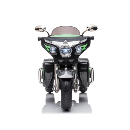 12V Two Seat Scooter for Kids, Scooter for Kids with Key Start /3 Wheels Headlight/Storage Box/ Two Motor