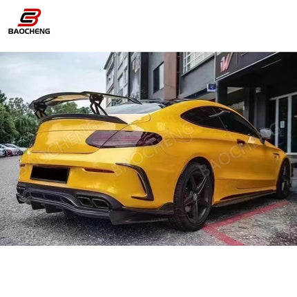 Carbon Fiber for Mercedes-Benz W205 C63 2015-2017 High Quality Rear Bumper Diffuser Car Parts Accessories