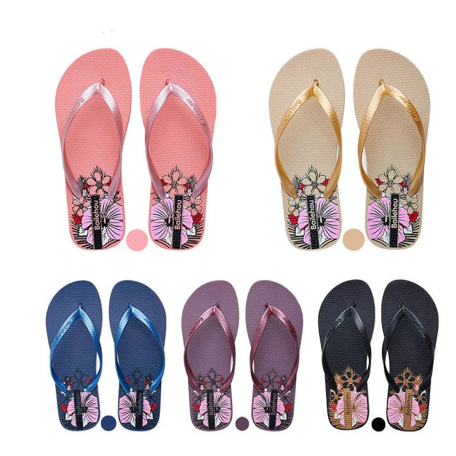 EOFK Women Slippers Beach Summer Flip Flops Fashion Designer Ladies Purple Home Female Slides