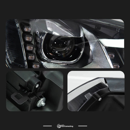 Car Light for VW Touareg LED Headlight 2011-2015 Headlights Touareg DRL Turn Signal High Beam Angel Eye Accessories