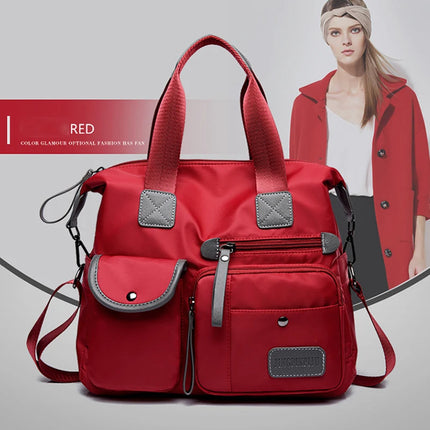 New Ladies Tote Bag Fashion Nylon Waterproof Casual Shoulder Mummy Bag Large Capacity Women's Messenger Handbags