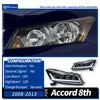 Honda Accord LED Headlight 2008-2013 Headlights Accord DRL Turn Signal High Beam Angel Eye Accessories