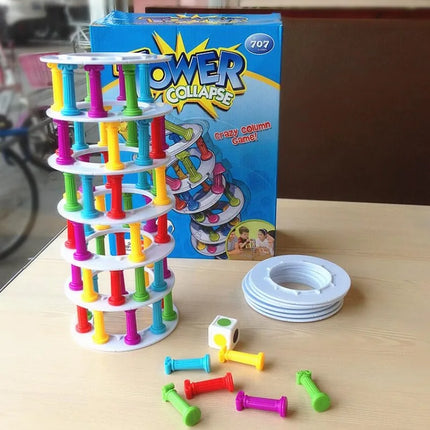 Toy - Multiplayer Desktop Game Pisa Tower Fun Parent-child Interactive Toy for Ages 3 and Up