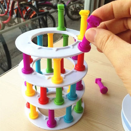 Toy - Multiplayer Desktop Game Pisa Tower Fun Parent-child Interactive Toy for Ages 3 and Up