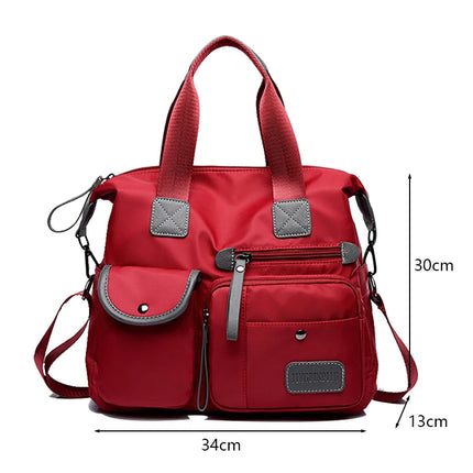 New Ladies Tote Bag Fashion Nylon Waterproof Casual Shoulder Mummy Bag Large Capacity Women's Messenger Handbags