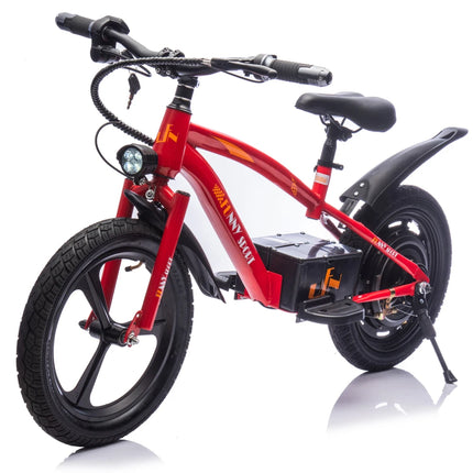 24V Kids Ride on Electric Scooter,300W Super Power Motor,Max Speed 12.43MPH,16in Wheels,Power