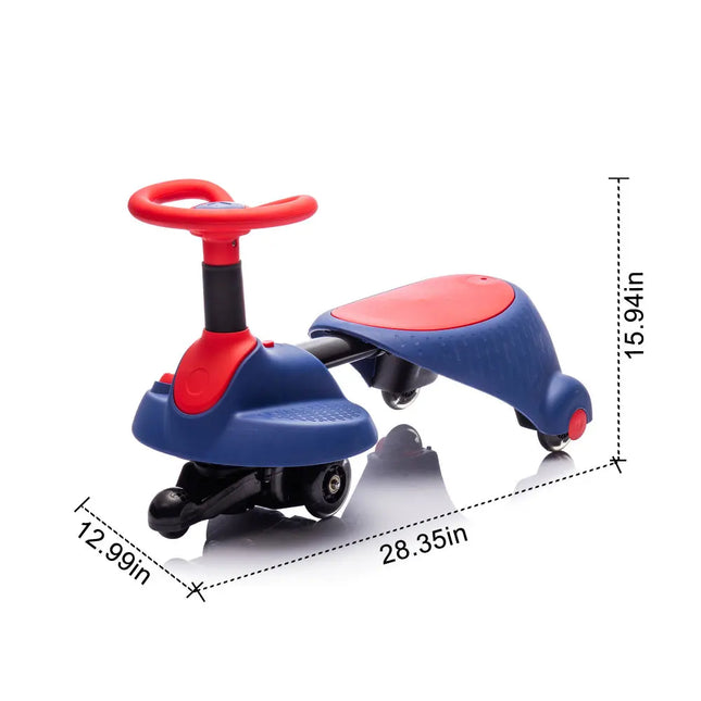 6V Kids Ride On Electric scooter,PU Wheels,Retractable,Steering Wheel Rotates 360°,Provide a speed of 3.11MPH