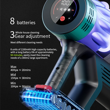 Hot Selling 550W Powerful Cordless Vacuum Cleaner  Strong Suction  Portable Lightweight