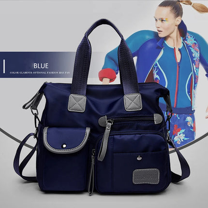 New Ladies Tote Bag Fashion Nylon Waterproof Casual Shoulder Mummy Bag Large Capacity Women's Messenger Handbags