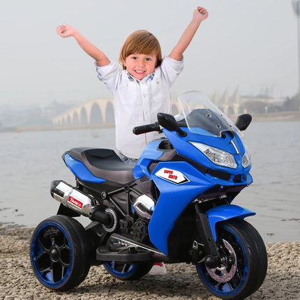 12V Kids Electric Scooter/ Ride on Motorcycle, Three Lighting Wheels Kids Electric Motorcycle