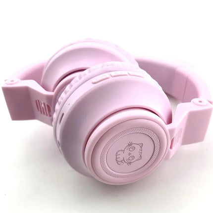 Kids Headset Wireless Child Headphone with Cat Ear   Kids  Light up for  Fire Tablet/Laptop/Pad
