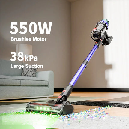 38Kpa High Suction Home Electric Floor Cyclone Rechargeable Battery Stick Upright Wireless Cordless
