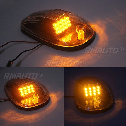 5Pcs Car Light Cab Light Roof Spotlight Top Marker Running Car LED Amber Signal Light for Truck SUV Off-road LED