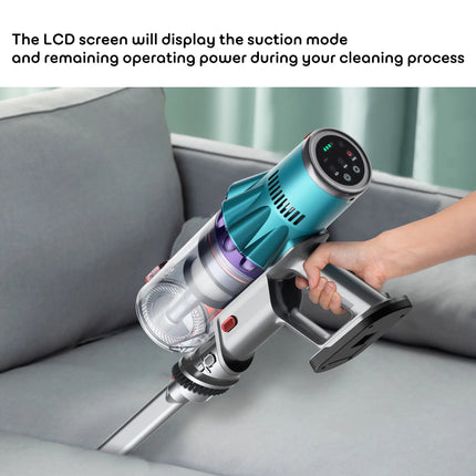 Minfu Cordless Vacuum Cleaner 35Kpa Swivel Steering Stick for Household Carpet and Hard Floor