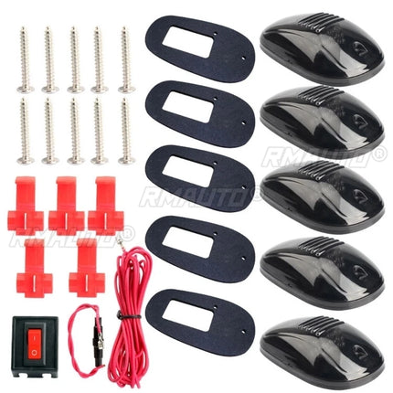 5Pcs Car Light Cab Light Roof Spotlight Top Marker Running Car LED Amber Signal Light for Truck SUV Off-road LED
