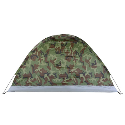 Camping Tent Waterproof Windproof UV Sunshade Canopy for 1/2 Person Single Layer Outdoor Portable Camouflage Tent Equipment