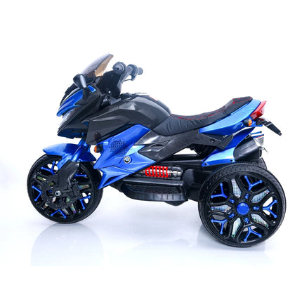 3-Wheels 12 V Kids Motorcycle Ride-On Motorcycle with PU seat Training  Wheels/manual throttle/ drive by hand /Lighting wheels