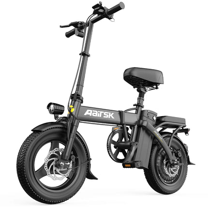 Aairsk US Stock 48V 15AH 500W Electric Bikes Bicycle 14inch Folding Electric Bike