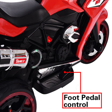 Red 12V Kids Electric Scooter Kids Electric Toys Boys Girls Children Battery Motor Rechargeable 3 Wheels Electric Scooter