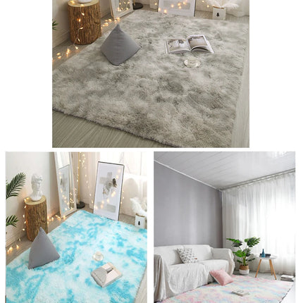 carpet living room Decoration Children bedroom carpet Fluffy Mat for hallway Non-slip Hair Rugs