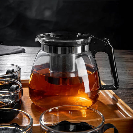 Heat Resistant Glass Teapot Heated Container Tea Pot