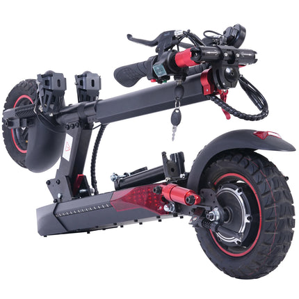 EScooter 800W - 10" Off-Road Tires Triple Suspension 45km/h, 55km Range, Foldable & IPX5 Electric Scooter