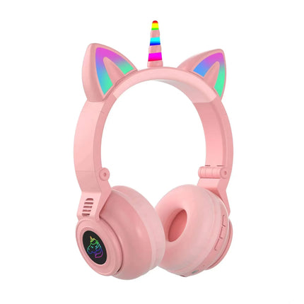 Wireless Earbuds TWS Headphones Stereo Sound Earphones Girls Cat Ear Headset Low Latency Jst