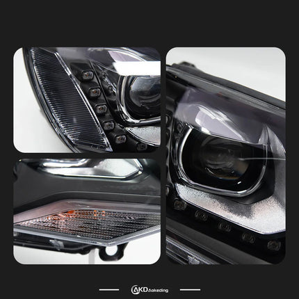 Car Light for VW Touareg LED Headlight 2011-2015 Headlights Touareg DRL Turn Signal High Beam Angel Eye Accessories