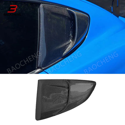Dry Carbon Fiber Side Window Air Outlet for Porsche 981/718 Car Body Parts Rear Window Shutter Trim Cover