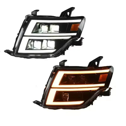 SJC Car Parts Headlights for Mitsubishi Pajero V97 V93 Front Lights Daytime Running LED Lamps Hot Selling Car