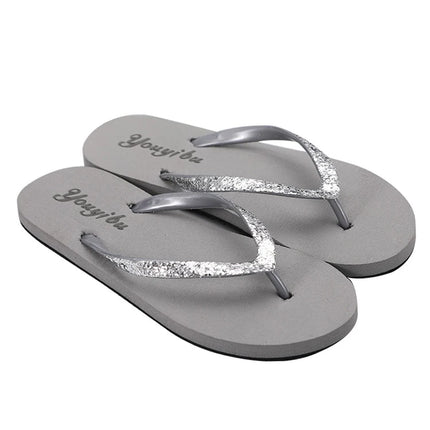 EOFK Women Slippers Beach Summer Flip Flops Fashion Designer Ladies Purple Home Female Slides