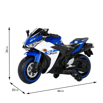 12 V Kids toys motorcycle/Kids electric car for Boys Girls with Training Wheels/manual throttle/ drive by