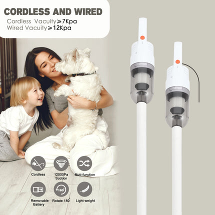 High Power USB Portable Mini Desk Rechargeable Stick Wireless Broom Electric Home