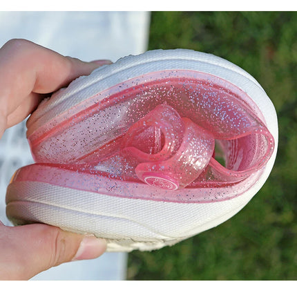 EOFK Summer Women Sandals Clogs Glitter Shinny Colors Lady Jelly Flat Comfort Sandals Hoof Shoes