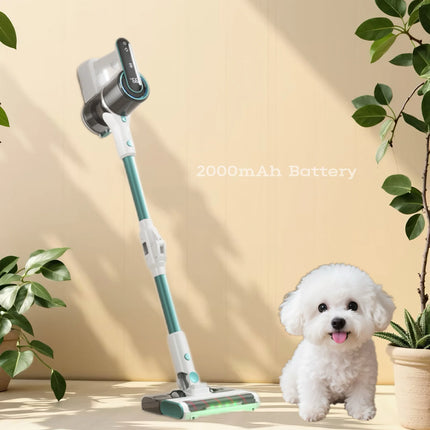 Cordless Vacuum Cleaner, 160W Motor, Adjustable Suction, LED Light, Lightweight