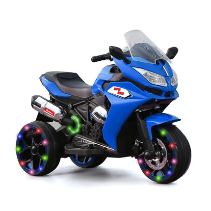 12V Kids Electric Scooter/ Ride on Motorcycle, Three Lighting Wheels Kids Electric Motorcycle