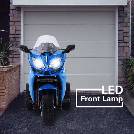 12V Kids Electric Scooter/ Ride on Motorcycle, Three Lighting Wheels Kids Electric Motorcycle
