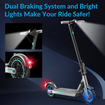 Folding Electric Scooter Ook Tek V8 Scooter 36V 10.5Ah 8.5 Inch Honey Comb Wheels E Scooter for Adult Easy to Carry Best Selling