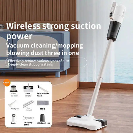 Lightweight Smart Stick Cordless Handheld Vacuum Cleaner >200AW Suction Wet/Dry Function