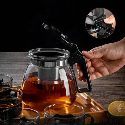 Heat Resistant Glass Teapot Heated Container Tea Pot