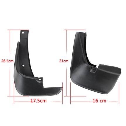 4Pcs Set Car Mudguards For Toyota Corolla Altis 2004-2018 Front Rear Fender Mud Flaps Splash Guards PVC Automotive Accessories
