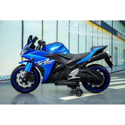 12V motorcycle for kids Boys Girls 12v7ah kids motorcycle with Training Wheels/manual throttle/ drive by hand