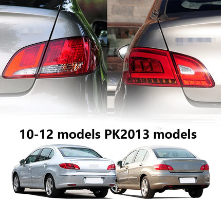 Car Tail Lights for Peugeot 408 2010 2011 2012 2013 Rear Lights Stop Brake Lamp Driving Light