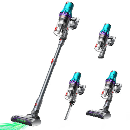 Minfu Cordless Vacuum Cleaner 35Kpa Swivel Steering Stick for Household Carpet and Hard Floor