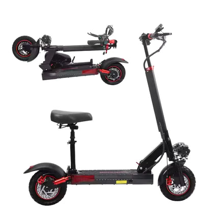 Long Range 50-55km 800W Electric Scooter J-01 with Seat 800w 48v 10 Inch